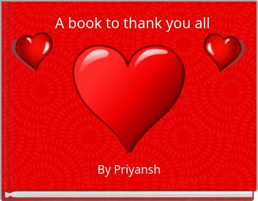 A book to thank you all