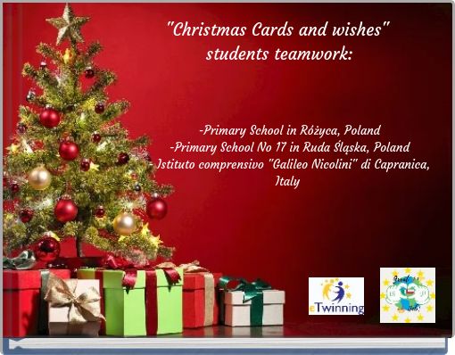 "Christmas Cards and wishes" students teamwork: