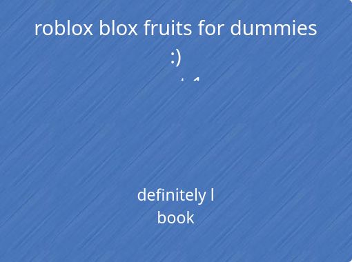 Roblox | FRUTAS PARA O BLOX FRUITS
