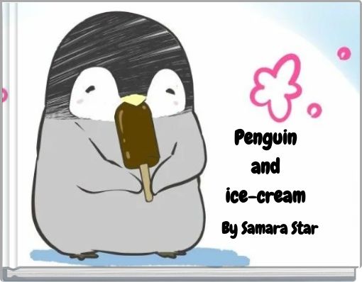 Penguin and ice-cream