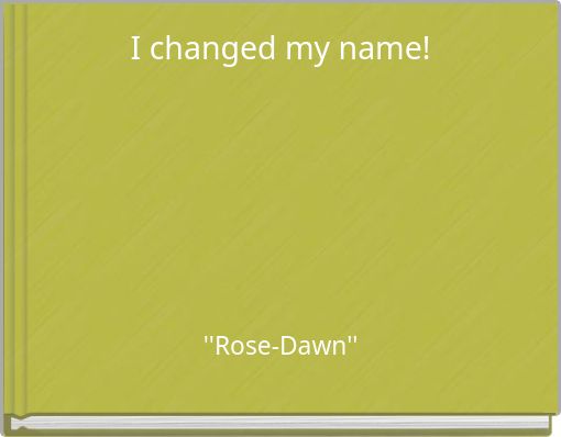 I changed my name!