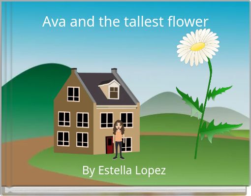 Ava and the tallest flower