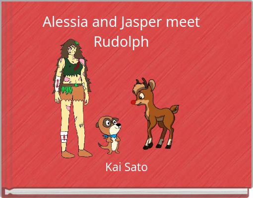 Alessia and Jasper meet Rudolph