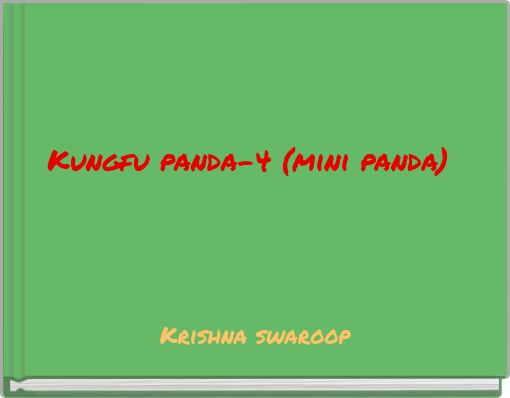 Kungfu panda-4 (mini panda)