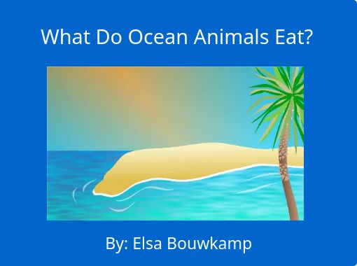 What Do Ocean Animals Eat?