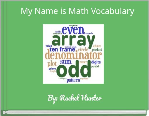 My Name is Math Vocabulary