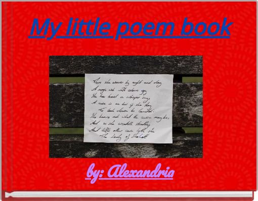 My little poem book