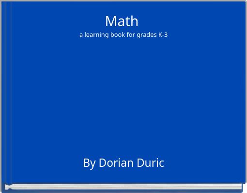 Math a learning book for grades K-3