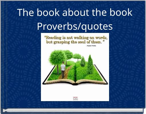 The book about  the bookProverbs/quotes