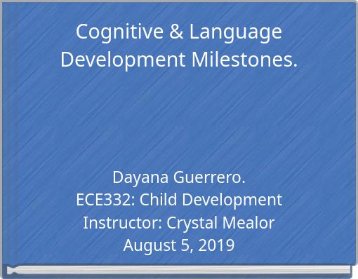 language development and cognitive development