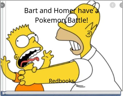 Bart and Homer have a Pokemon Battle!