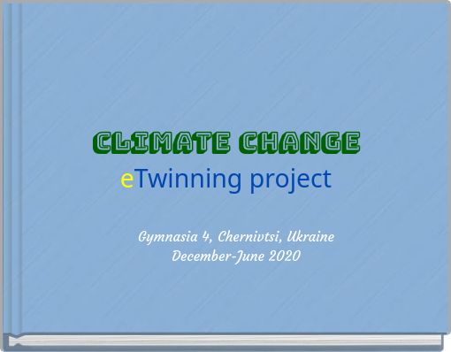 Climate ChangeeTwinning project