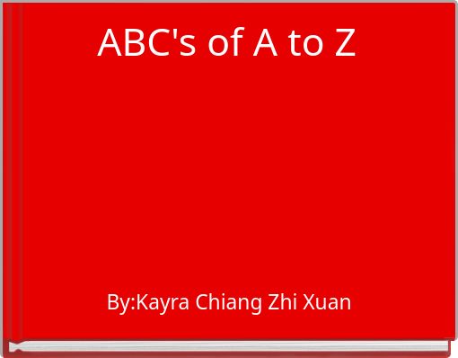 ABC's of A to Z