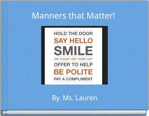 Manners that Matter!
