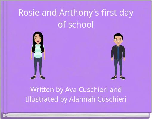 Rosie and Anthony's first day of school