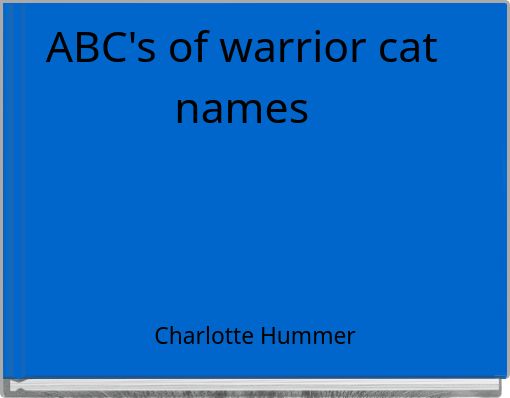 ABC's of warrior cat names